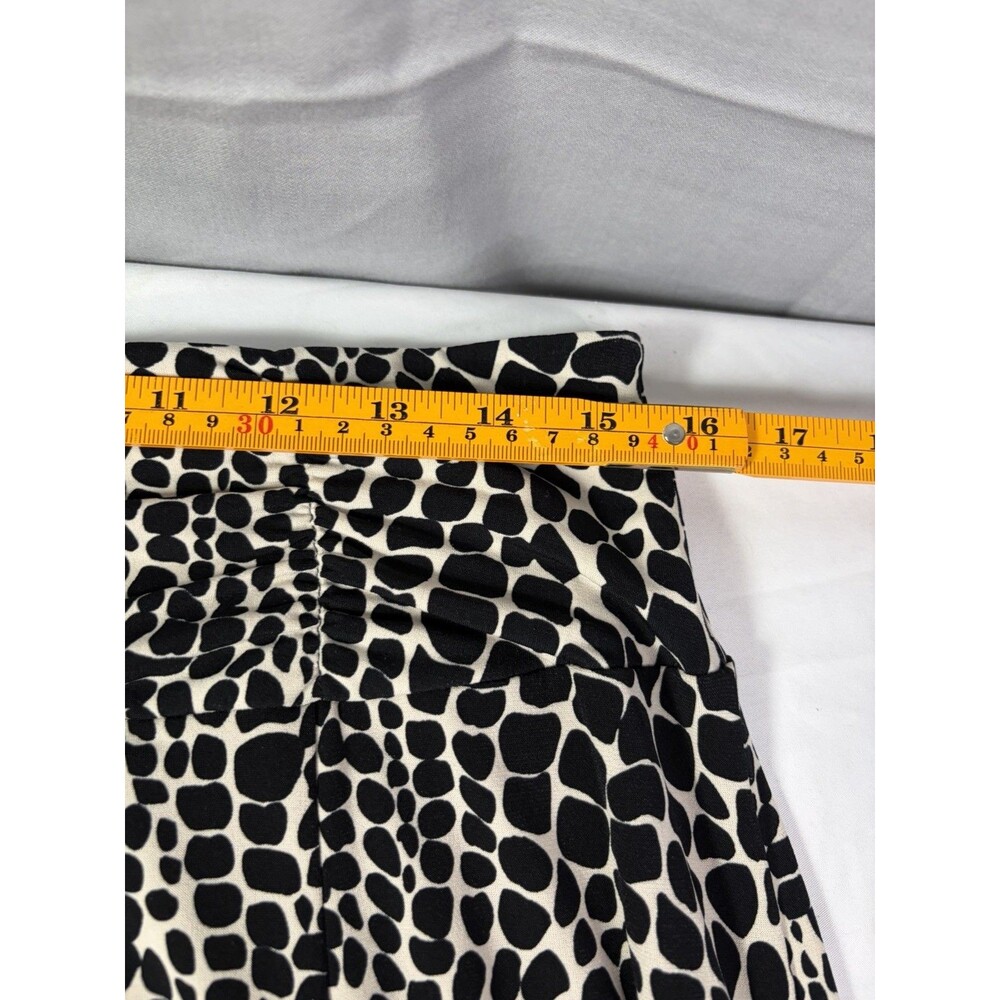 Apt. 9 Black/White Pull-On A-Line Knee-Length Knit Stretch Skirt Size Large - Picture 3 of 6